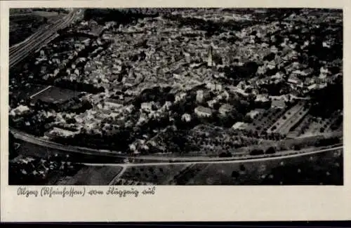 Ak Alzey in Rheinhessen, Fliegeraufnahme