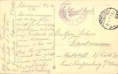 Ak Skwierzyna Schwerin an der Warthe Ostbrandenburg, Präparandenanstalt, Seminar