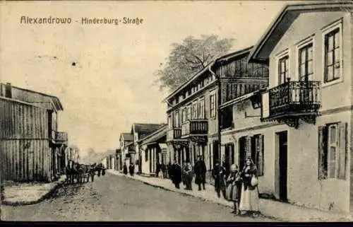Ak Aleksandrowo Orzysz Alexandrowo Ostpreußen, Hindenburg-Straße