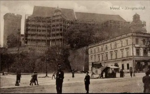 Ak Wawel Kraków Krakau Polen, Königsschloss