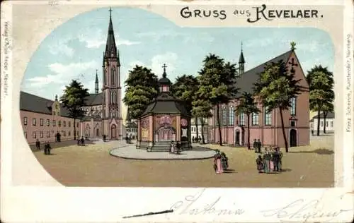 Litho Kevelaer am Niederrhein, Kirchen und Kapelle