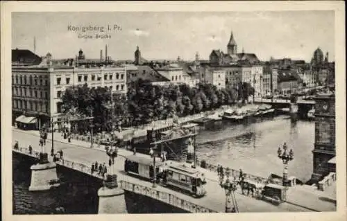 Ak Kaliningrad Königsberg Ostpreußen, Grüne Brücke