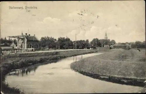 Ak Breukelen Stichtse Vecht Utrecht Niederlande, Stationsweg