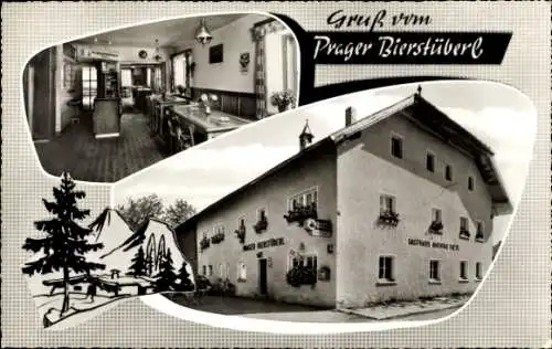 Ak Prag Hutthurm im Ilztal Niederbayern, Gasthaus Prager Bierstüberl