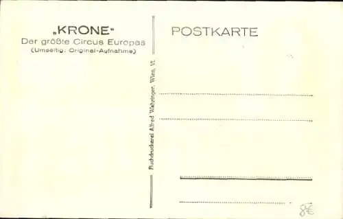 Ak Circus Krone, Elefantendressur, Direktor Carl Krone, Portrait