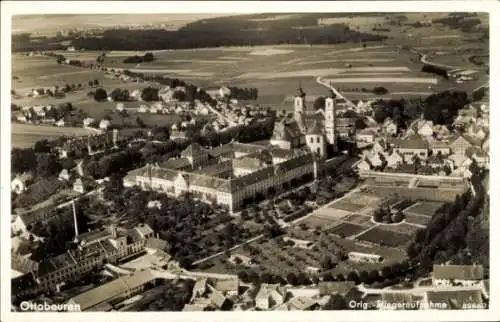 Ak Ottobeuren in Oberschwaben Allgäu, Luftbild