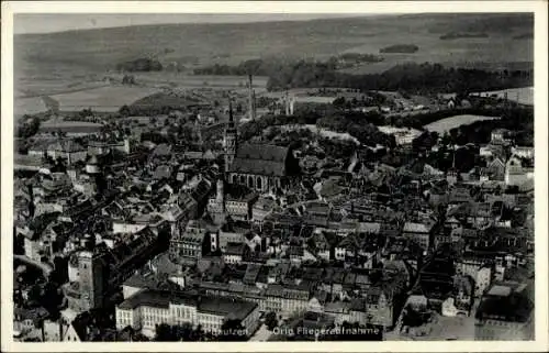 Ak Bautzen in der Oberlausitz, Luftaufnahme