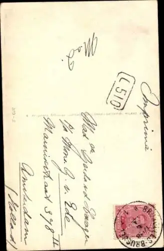 Künstler Ak Mauzan, Mutter mit Kind