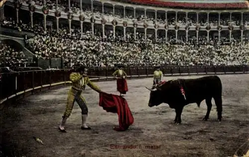 Ak Bullfight, Kommen zum Töten