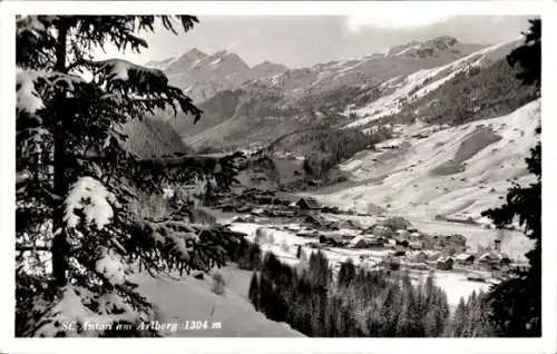 Ak Sankt Anton am Arlberg Tirol Österreich, Winterlandschaft