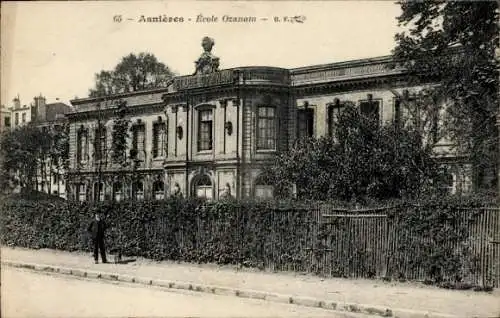 Ak Asnières sur Seine Hauts-de-Seine, Ecole Ozanam