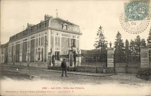 Ak Le Pin Seine et Marne, Villa des Tilleuls