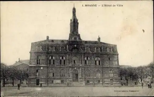 Ak Roanne Loire, Rathaus