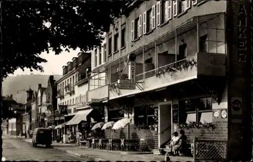 Ak Kamp Bornhofen am Rhein, Straßenpartie, Geschäfte, Hotel