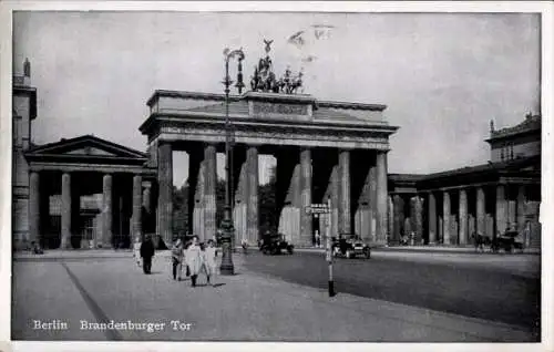 Ak Berlin Mitte, Brandenburger Tor