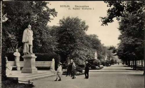 Ak Berlin Tiergarten, Siegesallee, Denkmal Kaiser Wilhelm I.