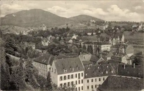 Ak Baden Baden am Schwarzwald, Teilansicht, Friedrichshöhe, Blick von der Schlossterrasse