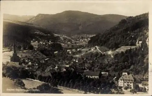 Ak Lichtenthal Lichtental Baden Baden am Schwarzwald, Totalansicht