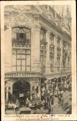 Ak Rouen Seine-Maritime, Fetes Normandes 1904, The Grands Magasins des Nouvelles Galeries