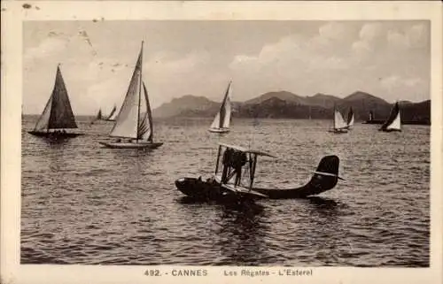 Ak Cannes Alpes Maritimes, Les Régates, L’Esterel