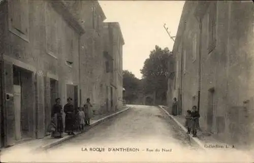 Ak La Roque d’Anthéron Bouches du Rhône, Rue du Nord