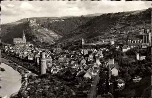 Ak Oberwesel am Rhein, Gesamtansicht