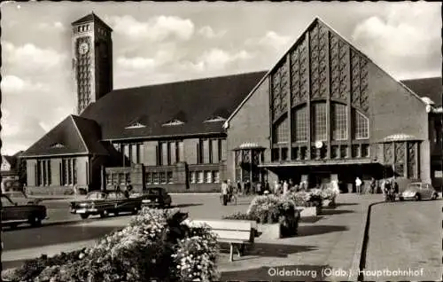 Ak Oldenburg im Großherzogtum Oldenburg, Hauptbahnhof