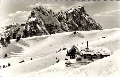 Ak Pfronten im Allgäu, Aggenstein, Hochalm-Skigebiet