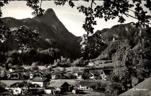 Ak Bad Reichenhall in Oberbayern, Teilansicht, Karlstein