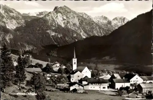 Ak Hinterstein Bad Hindelang im Oberallgäu, Gesamtansicht, Allgäuer Alpen