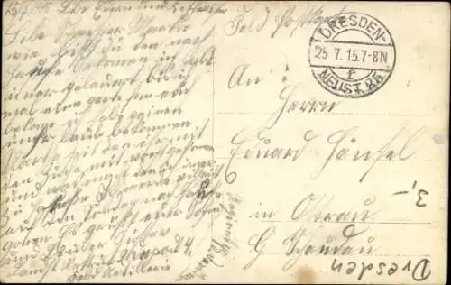 Foto Ak Dresden Neustadt, Soldaten in Uniform