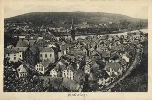 Ak Bernkastel Kues im Moseltal, Panorama