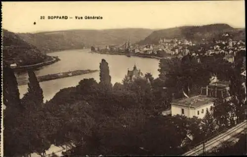 Ak Boppard am Rhein, Gesamtansicht