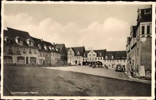 Ak Lommatzsch in Sachsen, Markt