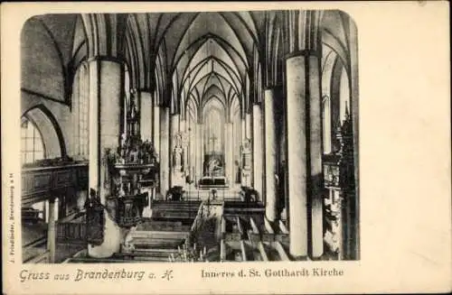 Ak Brandenburg an der Havel, Inneres der St. Gotthardt-Kirche