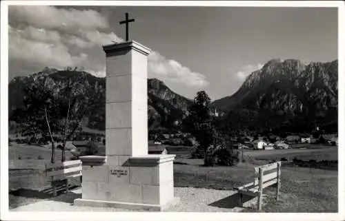 Ak Schwangau im Ostallgäu, Denkmal