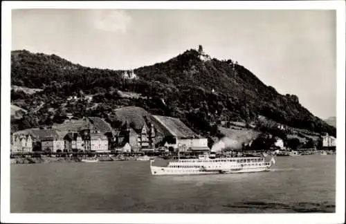 Ak Königswinter am Rhein, Drachenfels, Drachenburg, Rheinallee