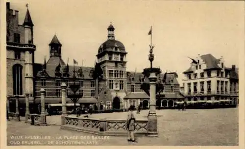 Ak Brüssel Belgien, Altstadt, de Schoutenplaats