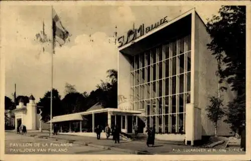 Ak Brüssel Belgien, Finnischer Pavillon, Weltausstellung