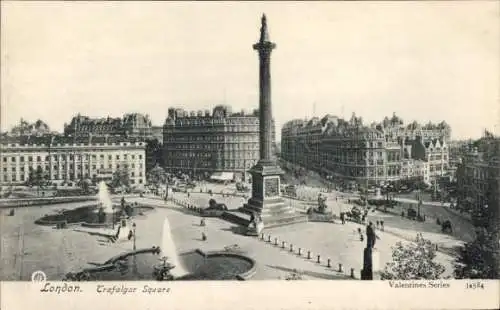 Ak London City England, Trafalgar Square