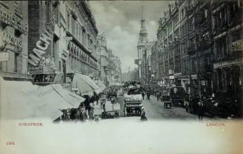 Ak London City England, Cheapside