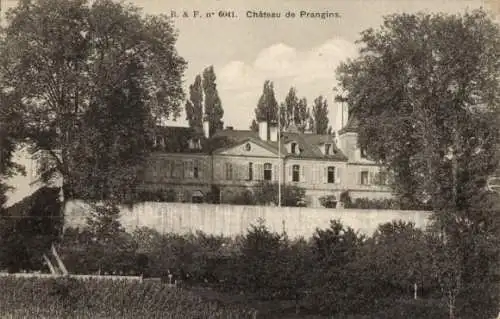 Ak Prangins Kt. Waadt Schweiz, Chateau