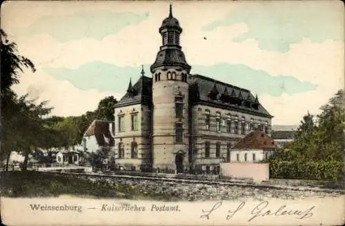 Ak Wissembourg Weißenburg Elsass Bas Rhin, Post