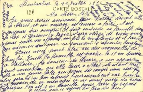 Ak Pontarlier-Doubs, Grande Rue