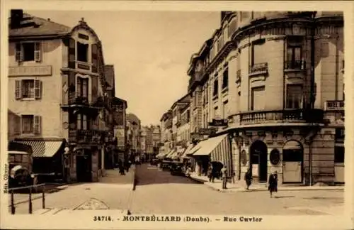Ak Montbéliard Doubs, Rue Cuvier