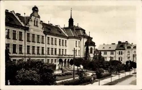 Ak Benešov Beneschau Mittelböhmen, Gymnasium