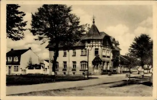 Ak Meziměstí Halbstadt Region Königgrätz, Straßenpartie