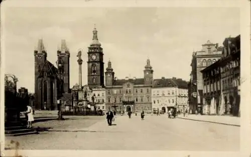 Ak Hradec Králové Königgrätz Stadt, Velke namesti