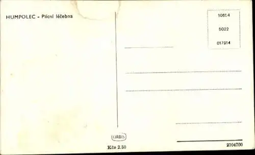 Ak Humpolec Humpoletz Region Hochland, Plicni lecebna