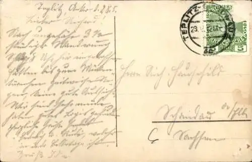 Ak Teplice Šanov Teplitz Schönau Region Aussig, Kolonnade